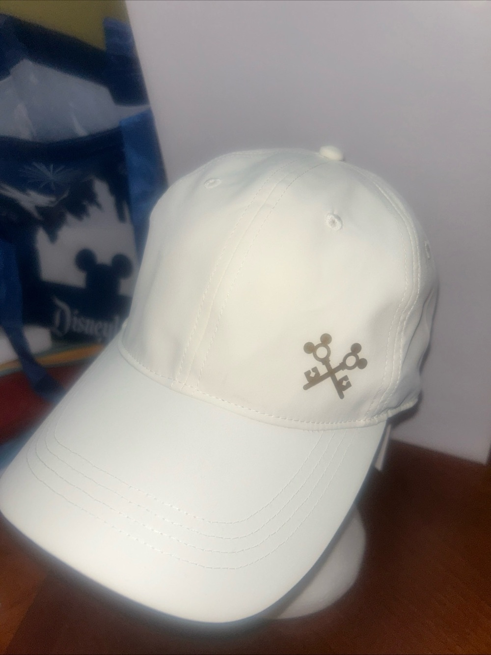 Cream Disney Cruise Line Concierge Baseball Cap